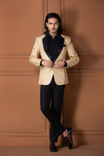 Load image into Gallery viewer, Black Shirt and Pant with Muga Tuxedo
