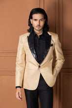 Load image into Gallery viewer, Black Shirt and Pant with Muga Tuxedo
