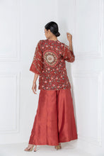 Load image into Gallery viewer, Boxy Jacket with Red Dyed Eri Pant &amp; Inner
