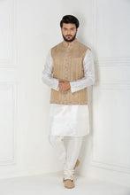 Load image into Gallery viewer, Zani And Jalidar Panel Waistcoat With Embroidered Colour And Button Patti + Hem
